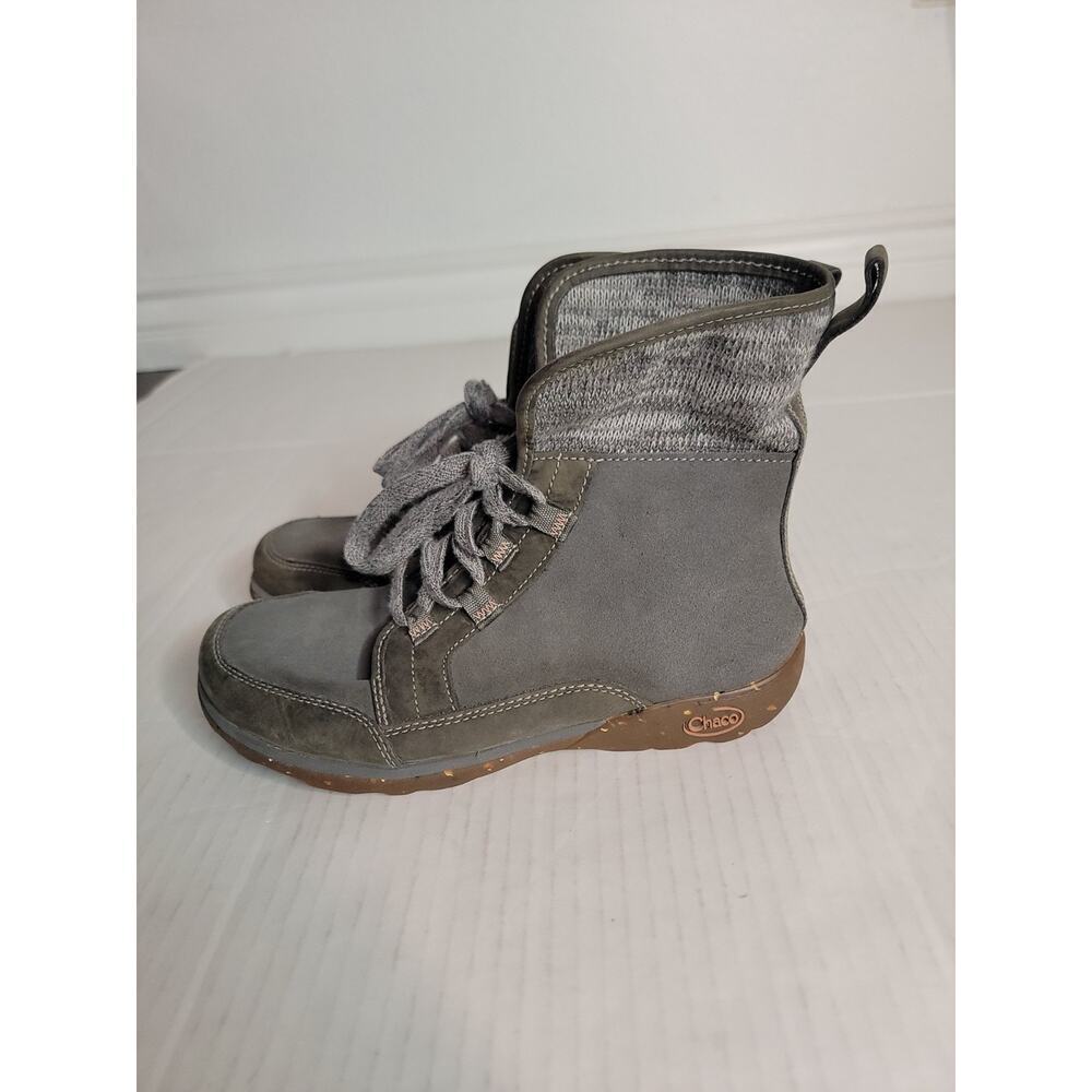 Chaco Women's Barbary Castlerock Gray Suede Chukka Hiking Boots Size 8